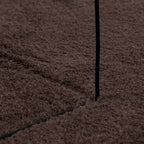 vidaXL Mittlerer Flor weicher und waschbarer Teppich HUARTE Braun