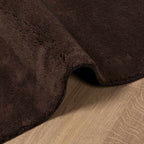 vidaXL Mittlerer Flor weicher und waschbarer Teppich HUARTE Braun