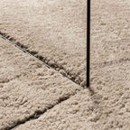 vidaXL Mittlerer Flor weicher und waschbarer Teppich HUARTE Sand