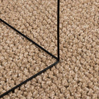 vidaXL Bereichsteppiche Quadratisch AGIRA Natur 120 x 120 cm Polyester