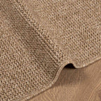 vidaXL Bereichsteppiche Quadratisch AGIRA Natur 120 x 120 cm Polyester