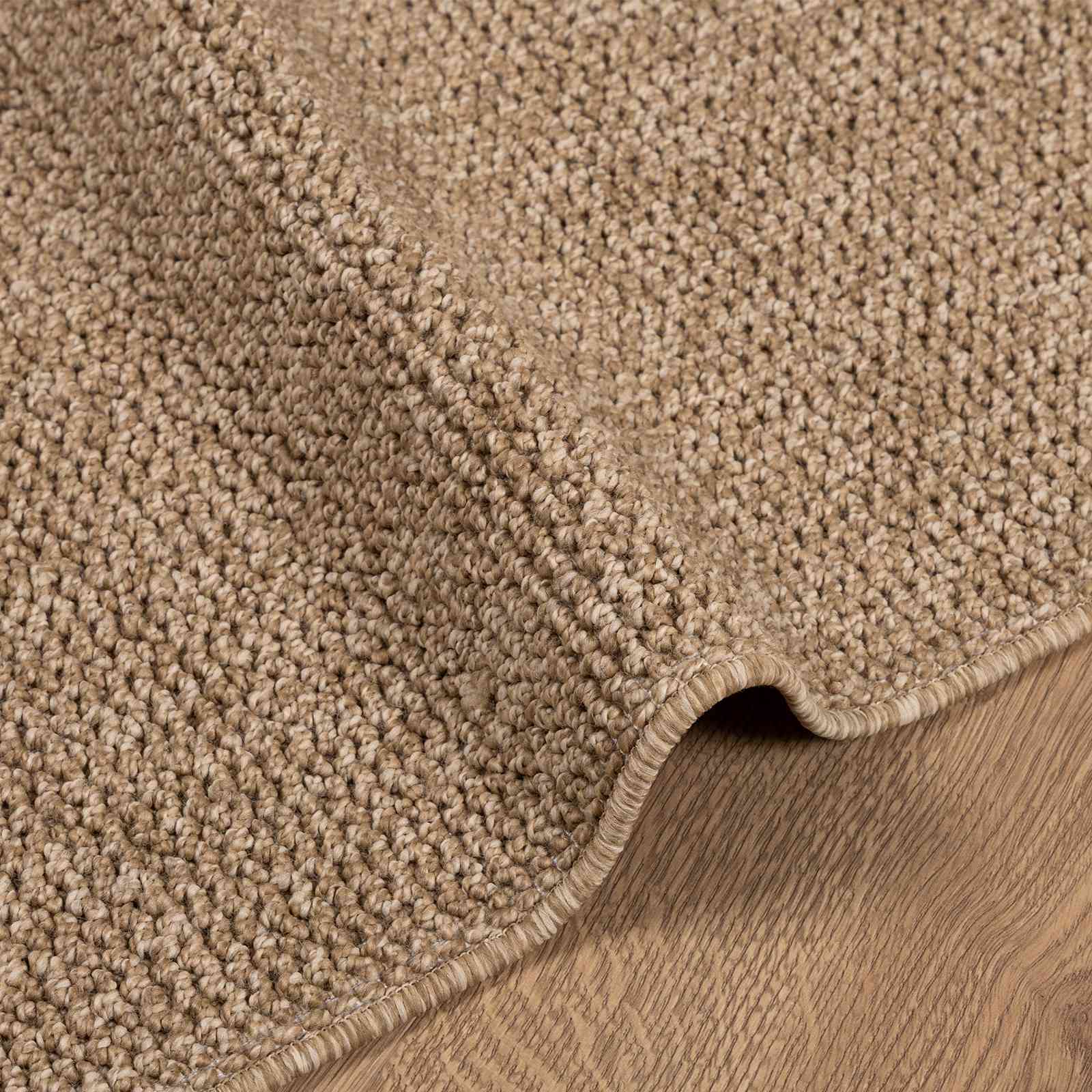 vidaXL Bereichsteppiche Quadratisch AGIRA Natur 120 x 120 cm Polyester