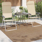 vidaXL Bereichsteppiche Quadratisch AGIRA Natur 120 x 120 cm Polyester