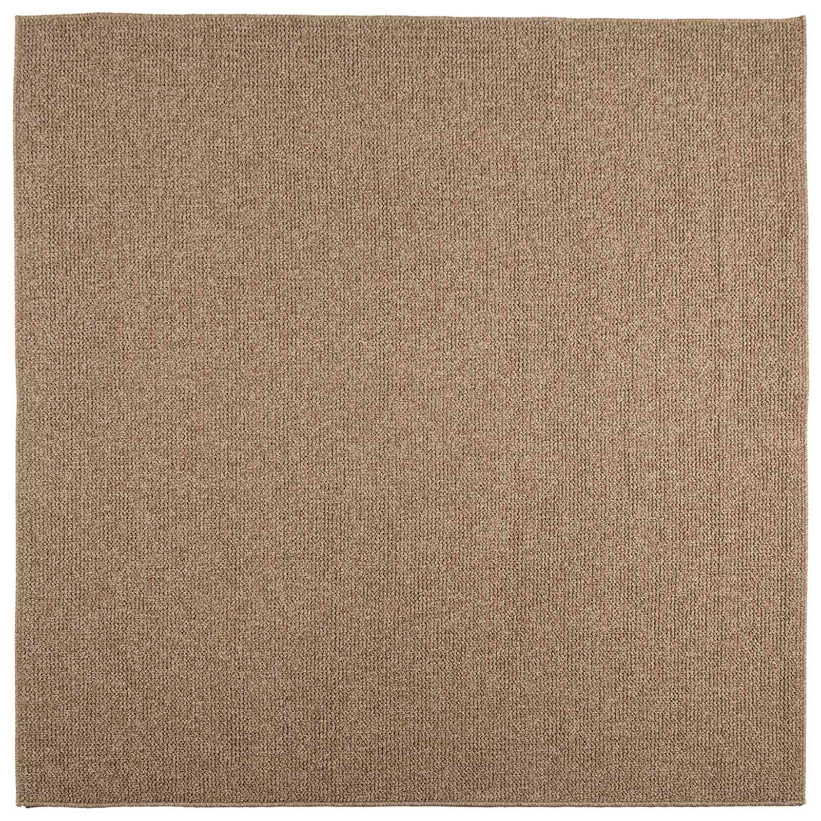 vidaXL Bereichsteppiche Quadratisch AGIRA Natur 120 x 120 cm Polyester
