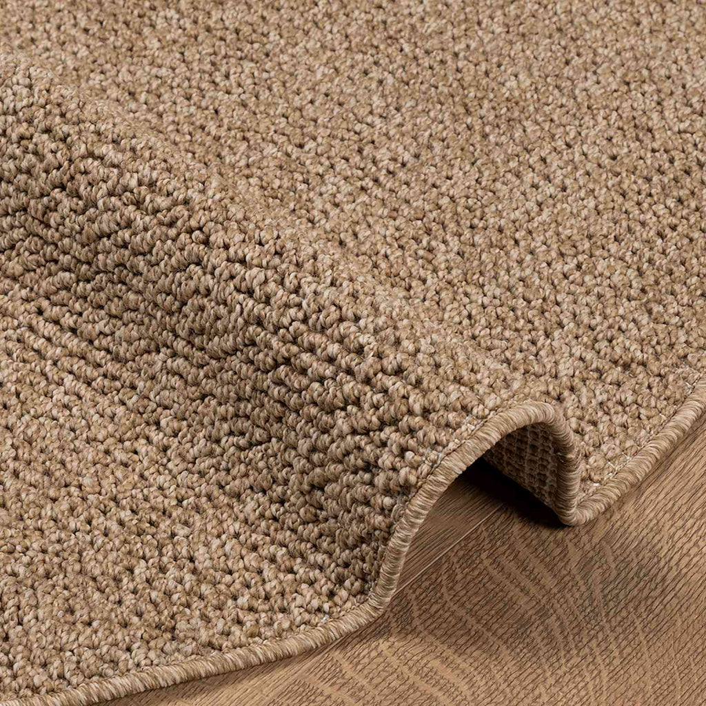 vidaXL Bereichsteppiche Rund AGIRA Natur Ø 120 CM Polyester