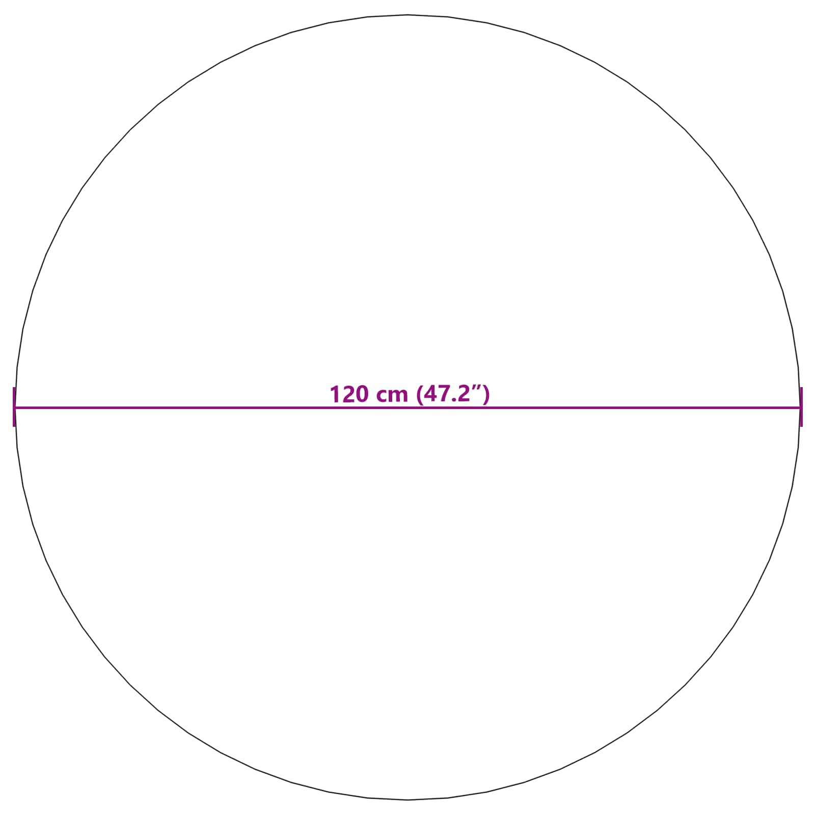 vidaXL Bereichsteppiche Rund AGIRA Natur Ø 120 CM Polyester