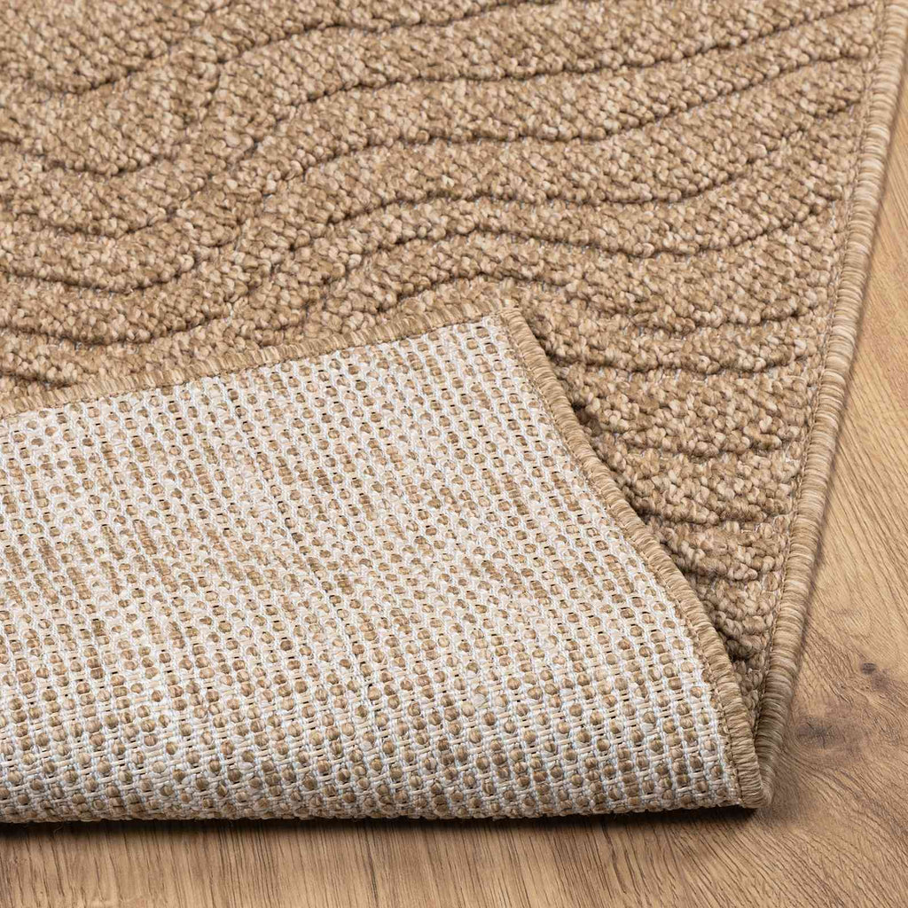 vidaXL Bereichsteppiche Moiré AGIRA Natur 150 x 80 cm Polyester