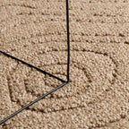 vidaXL Bereichsteppiche Moiré AGIRA Natur 150 x 80 cm Polyester