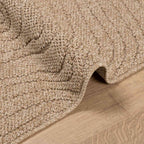 vidaXL Bereichsteppiche Moiré AGIRA Natur 150 x 80 cm Polyester