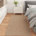 vidaXL Bereichsteppiche Moiré AGIRA Natur 150 x 80 cm Polyester
