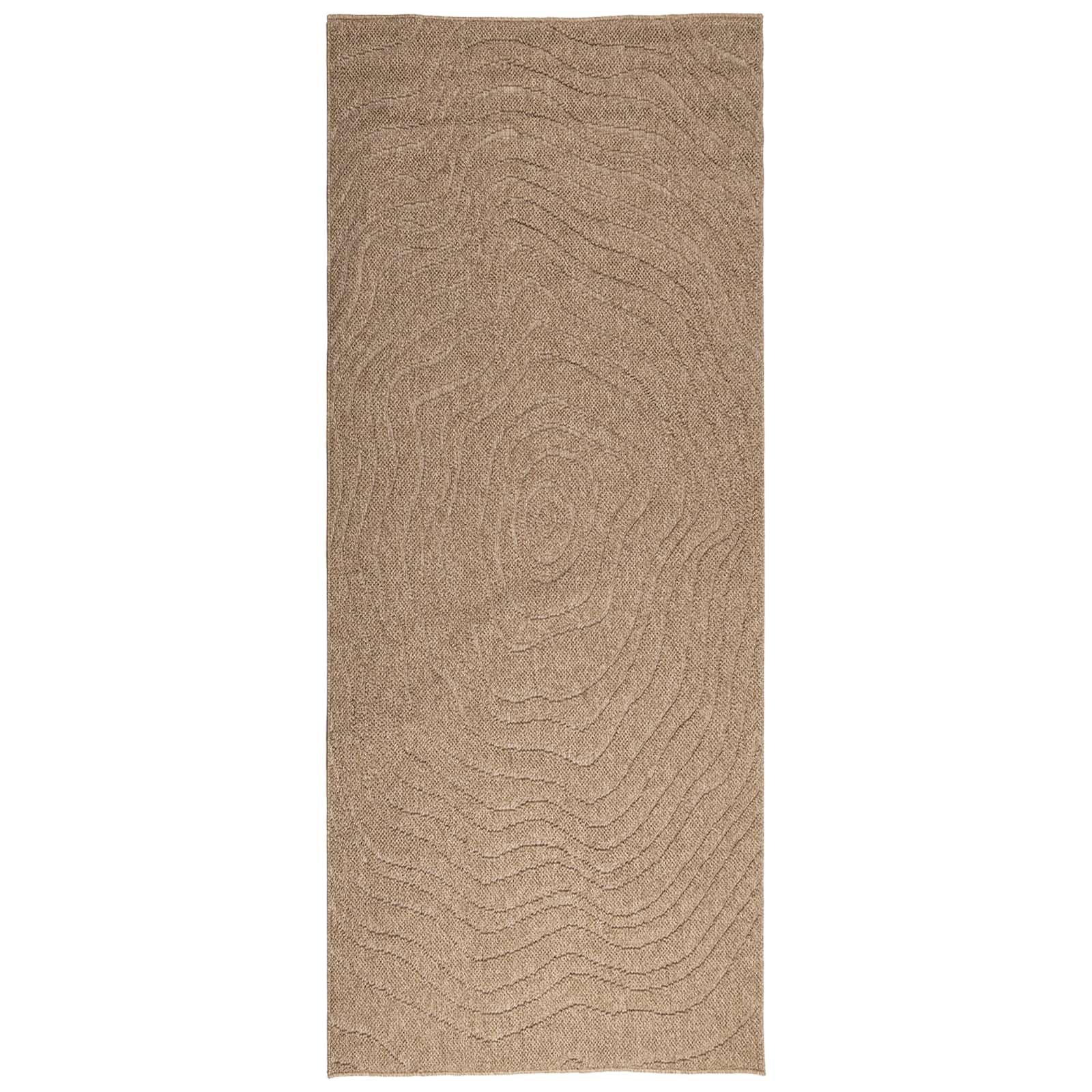 vidaXL Bereichsteppiche Moiré AGIRA Natur 150 x 80 cm Polyester