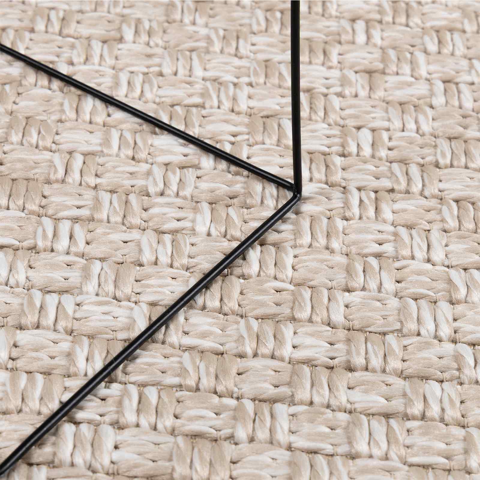 vidaXL Bereichsteppiche Rechtwinklig FARO Creme 150 x 80 cm Polyester