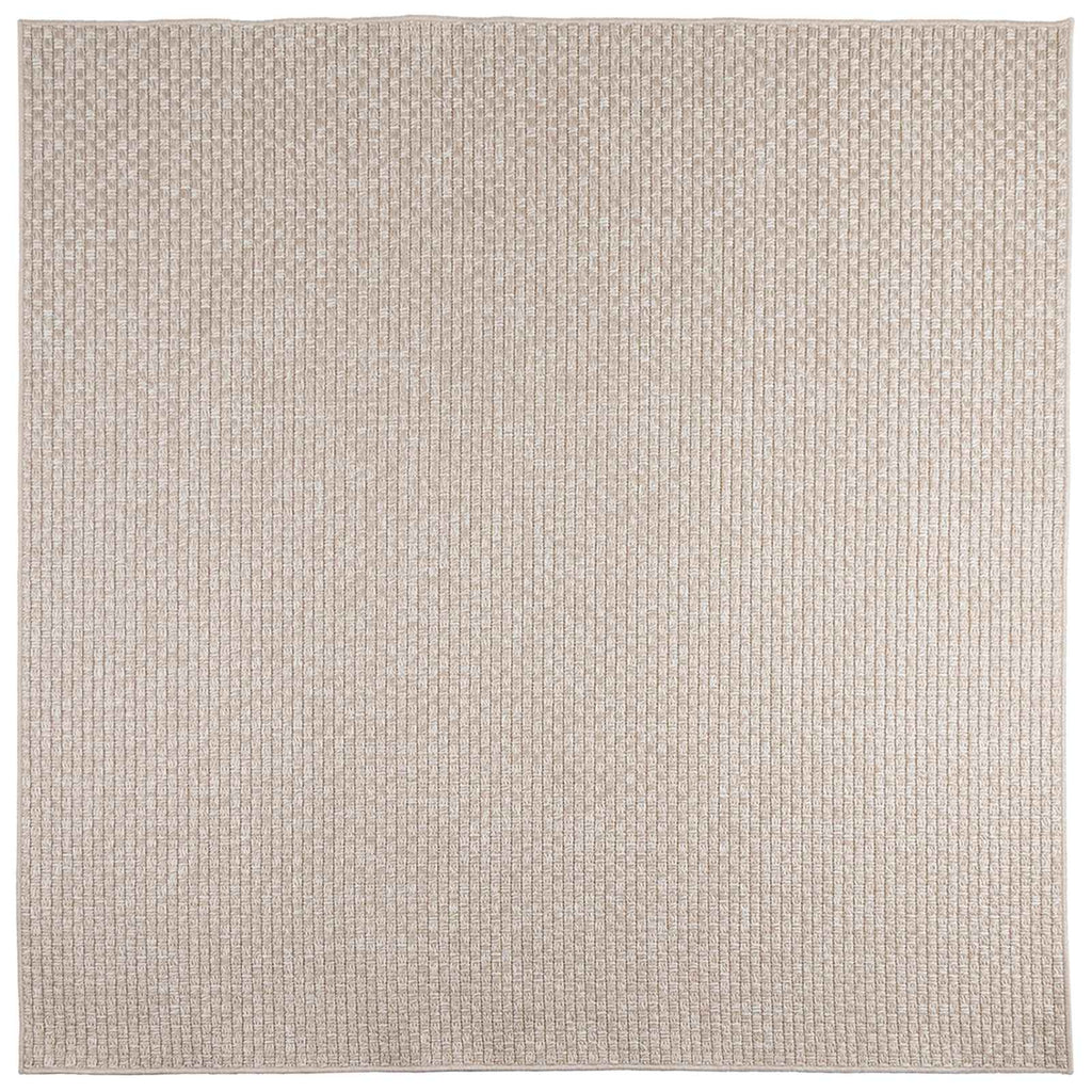 vidaXL Bereichsteppiche Quadratisch FARO Creme 120 x 120 cm Polyester