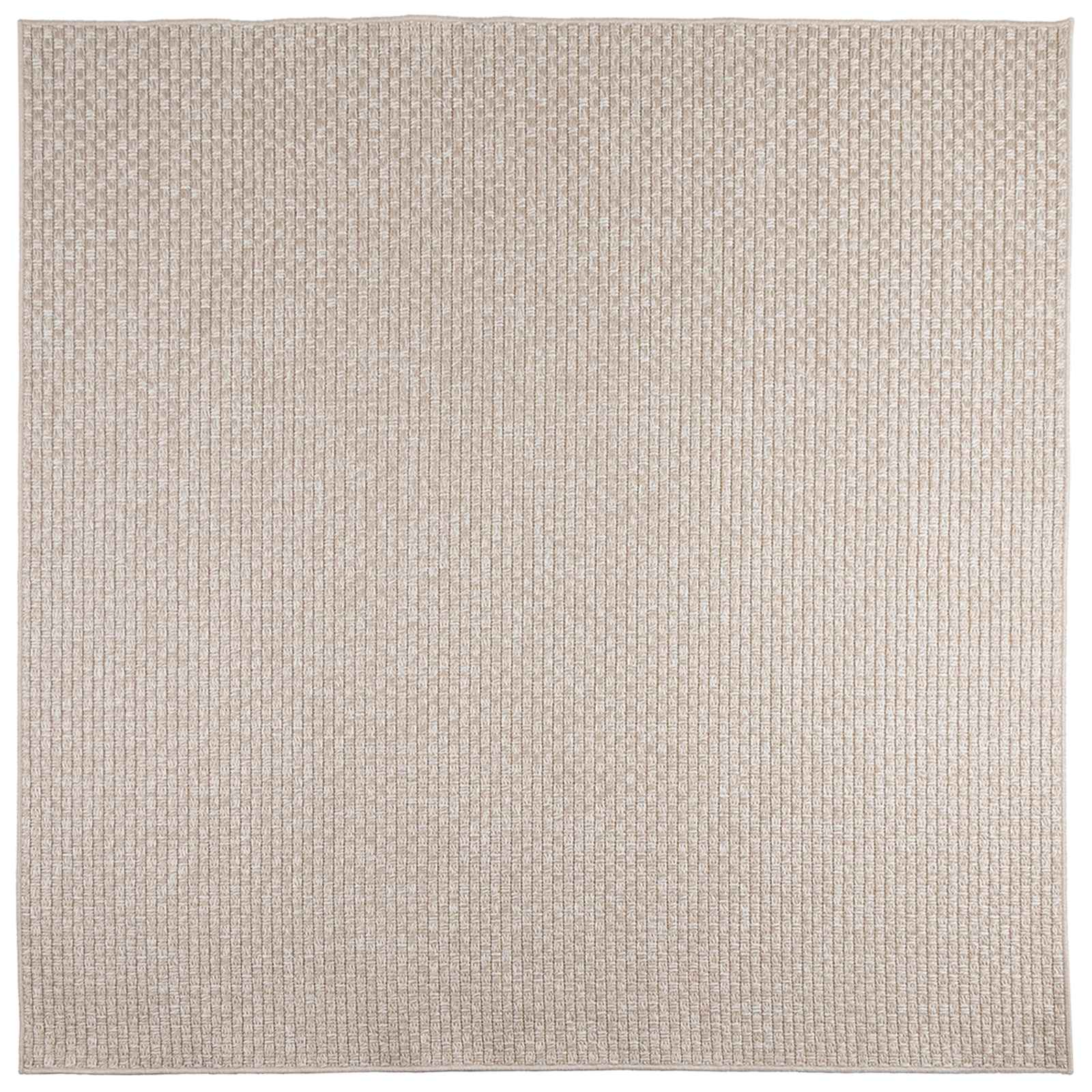 vidaXL Bereichsteppiche Quadratisch FARO Creme 120 x 120 cm Polyester