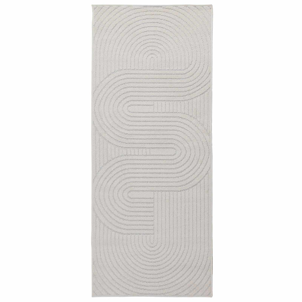 vidaXL Bereichsteppiche PALMERAS Creme 150 x 80 cm Polyester
