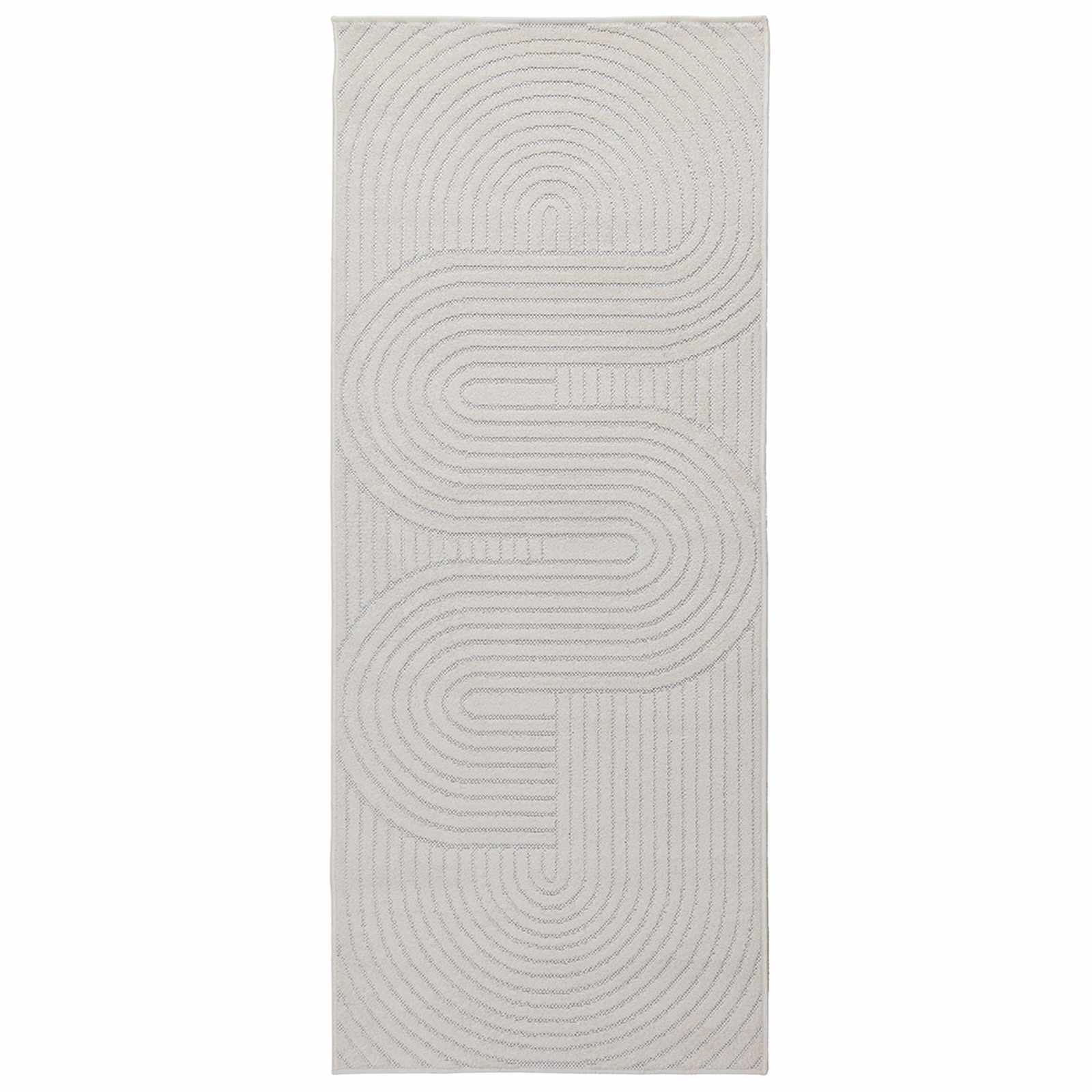 vidaXL Bereichsteppiche PALMERAS Creme 150 x 80 cm Polyester