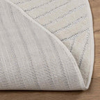 vidaXL Bereichsteppiche Rund PALMERAS Creme Ø 120 CM Polyester