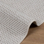 vidaXL Bereichsteppiche Rechtwinklig LUGO Creme 150 x 80 cm Polyester