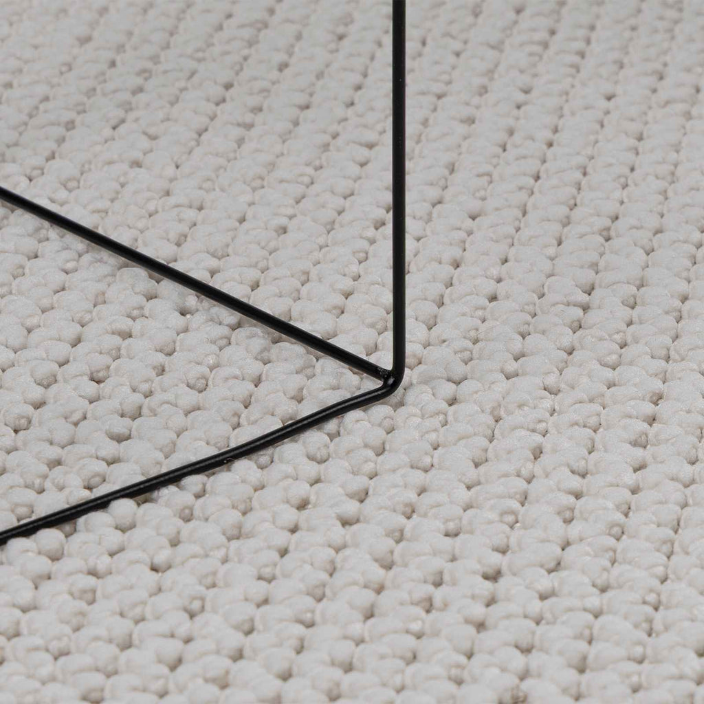 vidaXL Bereichsteppiche Rechtwinklig LUGO Creme 150 x 80 cm Polyester