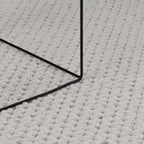 vidaXL Bereichsteppiche Rechtwinklig LUGO Creme 150 x 80 cm Polyester