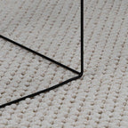 vidaXL Bereichsteppiche Rund LUGO Creme Ø 120 CM Polyester