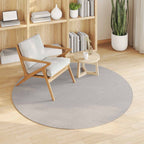 vidaXL Bereichsteppiche Rund LUGO Creme Ø 120 CM Polyester