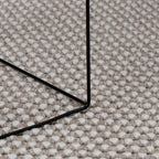 vidaXL Bereichsteppiche Rund LUGO Creme und Taupe Ø 120 CM Polyester