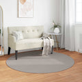 vidaXL Bereichsteppiche Rund LUGO Creme und Taupe Ø 120 CM Polyester