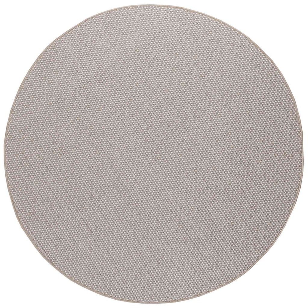 vidaXL Bereichsteppiche Rund LUGO Creme und Taupe Ø 120 CM Polyester