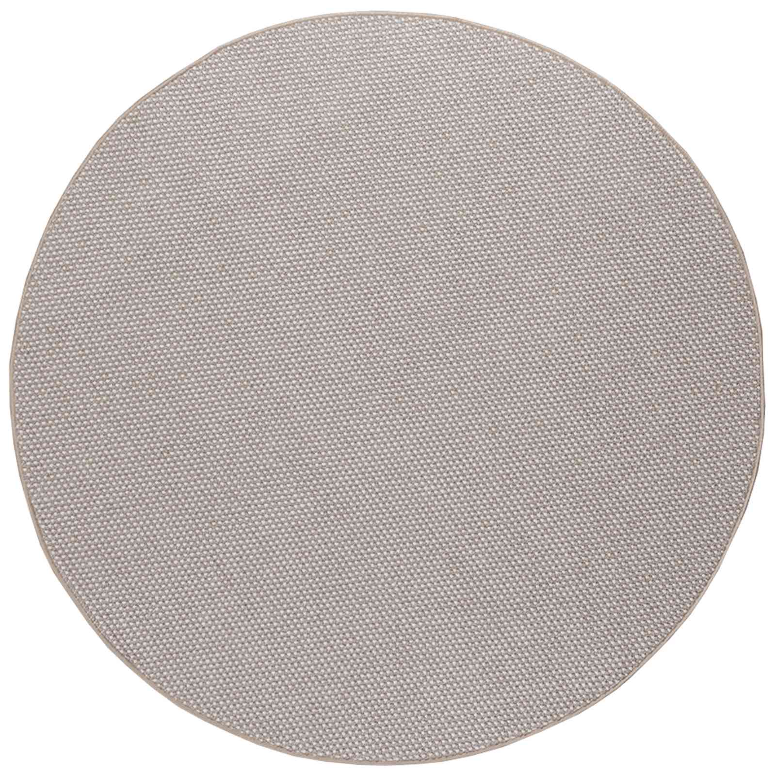 vidaXL Bereichsteppiche Rund LUGO Creme und Taupe Ø 120 CM Polyester