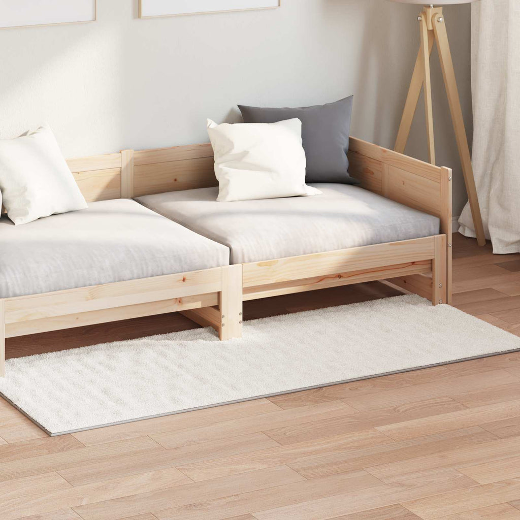vidaXL Bereichsteppiche Rechtwinklig SIROLO Creme 150 x 80 cm