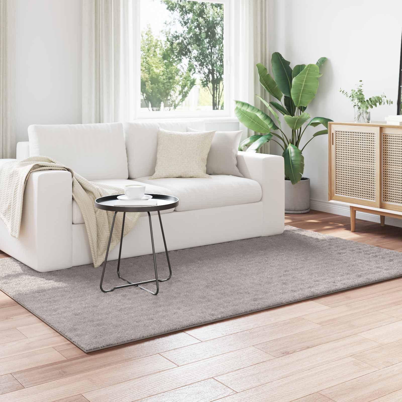 vidaXL Bereichsteppiche Rechtwinklig SIROLO Sand 170 x 120 cm
