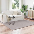 vidaXL Bereichsteppiche Quadratisch SIROLO Sand 120 x 120 cm Polyester