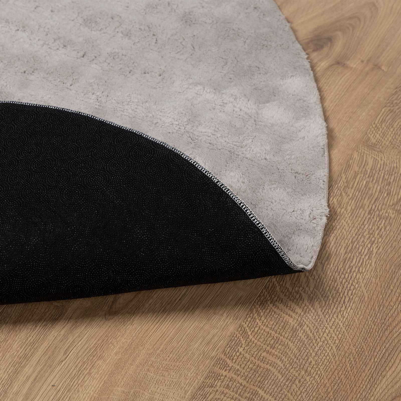 vidaXL Bereichsteppiche Rund SIROLO Sand Ø 120 CM Polyester