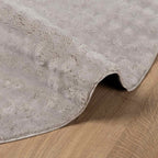 vidaXL Bereichsteppiche Rund SIROLO Sand Ø 120 CM Polyester