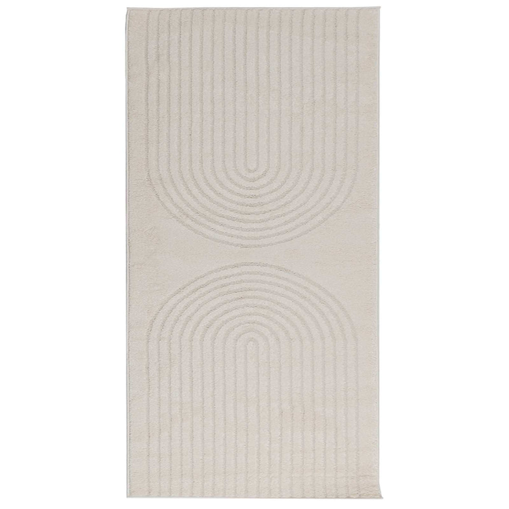 vidaXL Bereichsteppiche Rechtwinklig GALATI Creme 150 x 80 cm