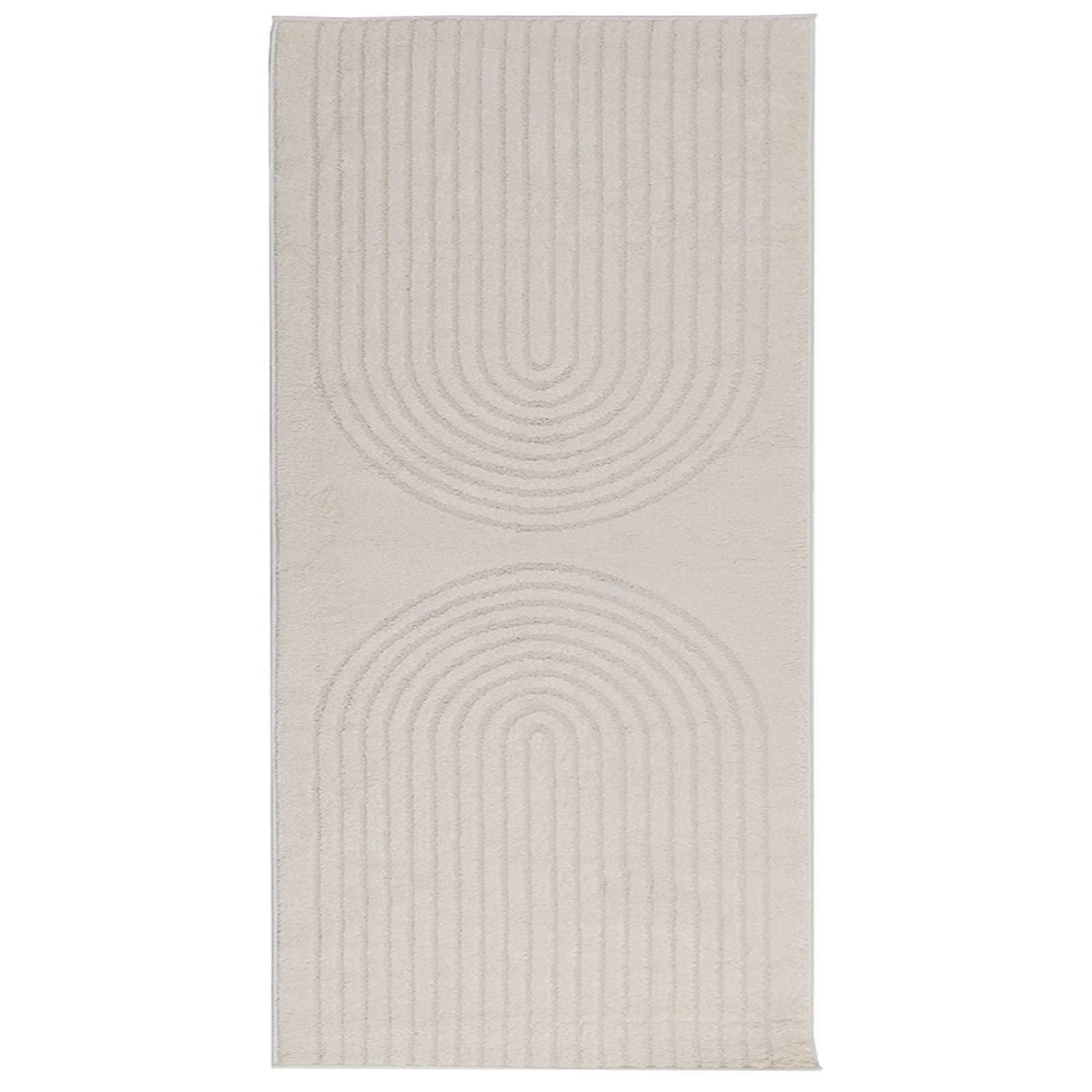 vidaXL Bereichsteppiche Rechtwinklig GALATI Creme 150 x 80 cm