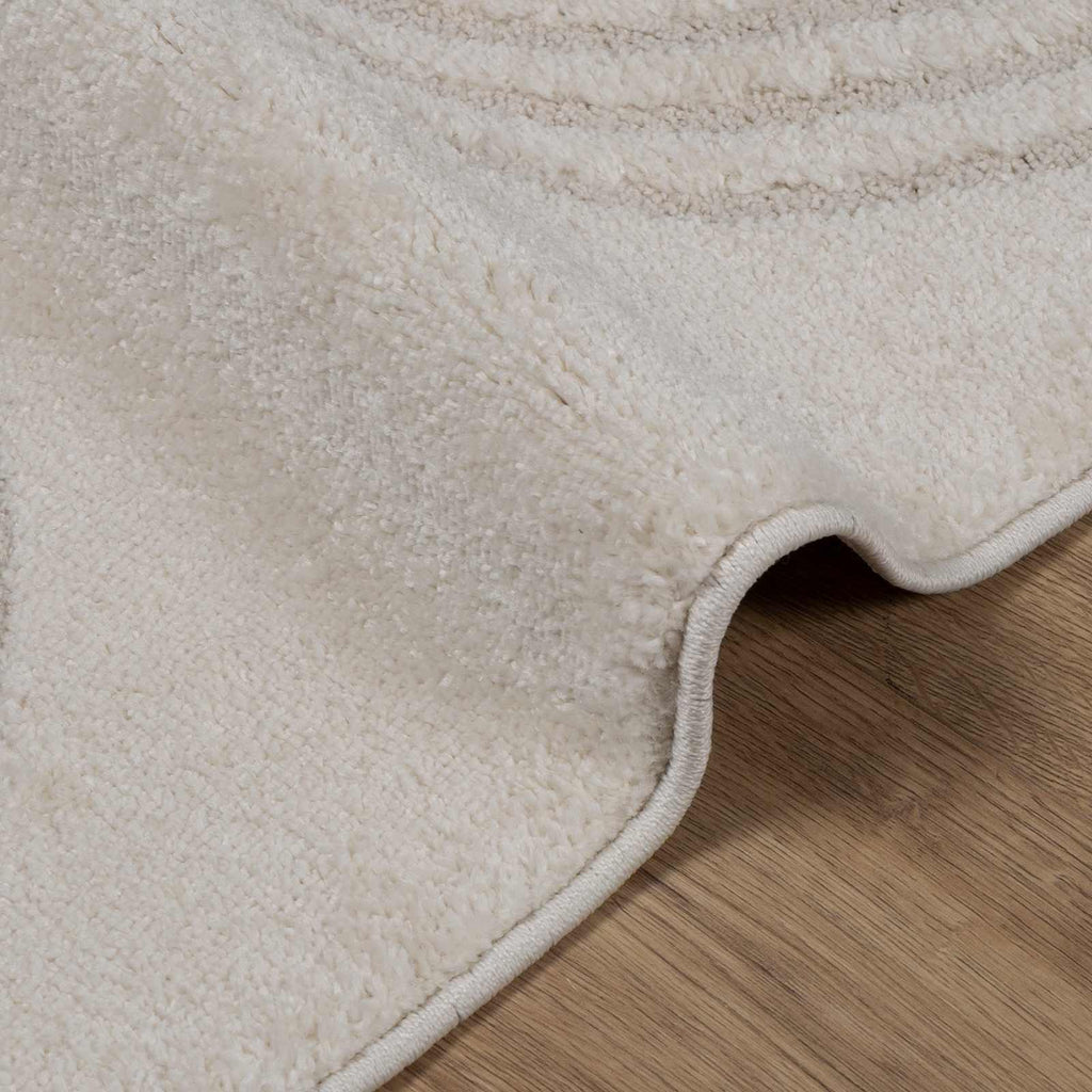 vidaXL Bereichsteppiche GALATI Creme 170 x 120 cm Polyester