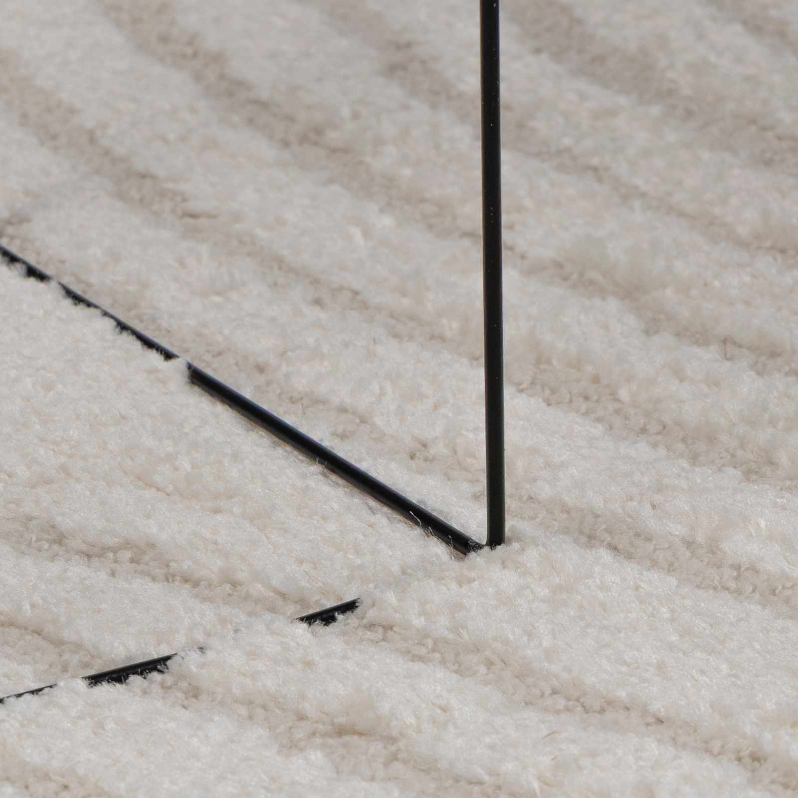 vidaXL Bereichsteppiche GALATI Creme 170 x 120 cm Polyester