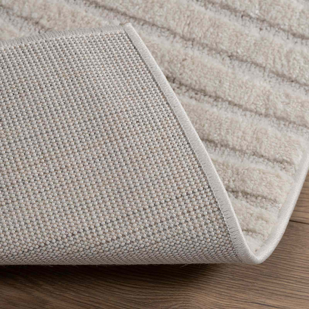 vidaXL Bereichsteppiche Quadratisch GALATI Creme 120 x 120 cm