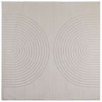 vidaXL Bereichsteppiche Quadratisch GALATI Creme 120 x 120 cm