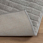 vidaXL Bereichsteppiche Quadratisch GALATI Grau 120 x 120 cm Polyester