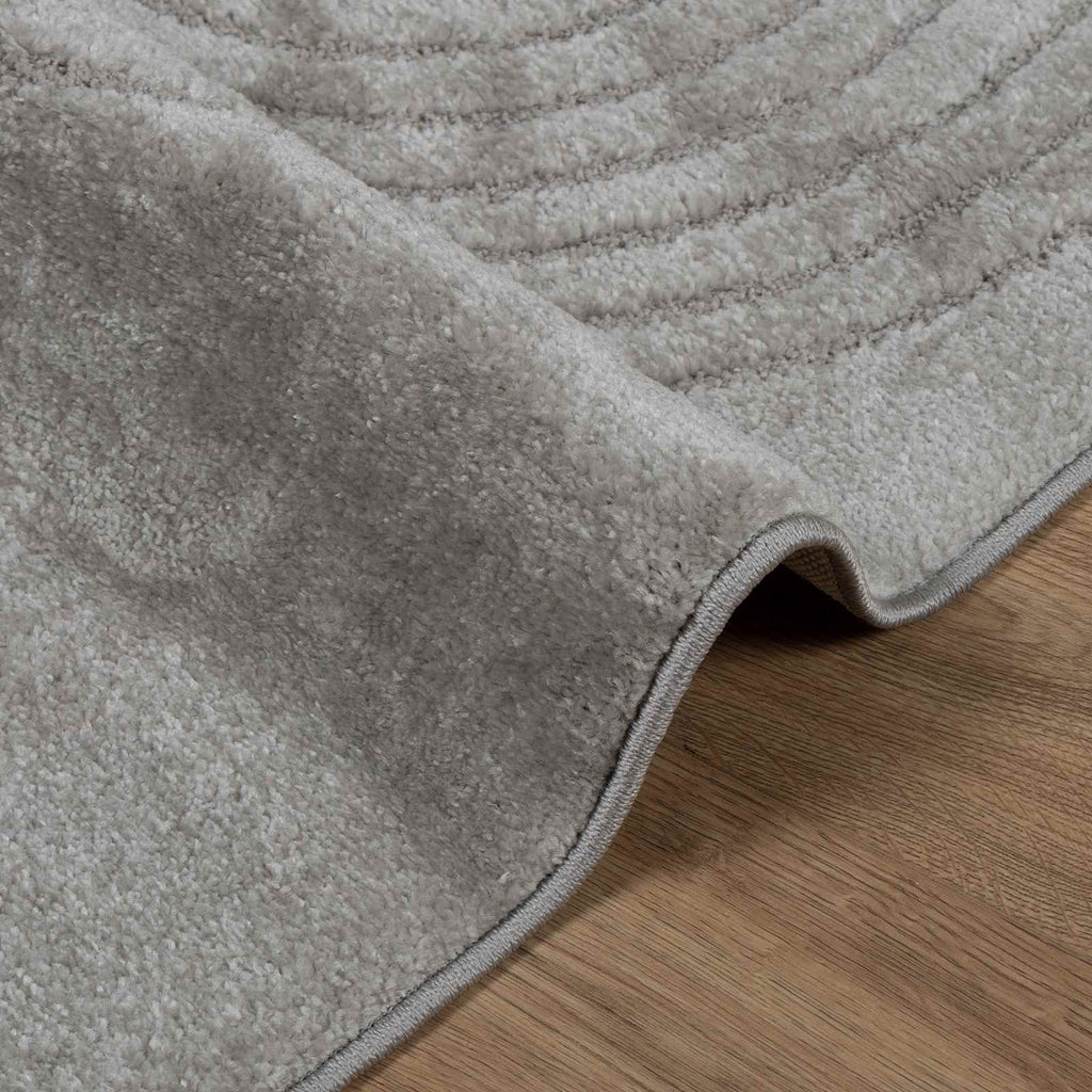 vidaXL Bereichsteppiche Quadratisch GALATI Grau 120 x 120 cm Polyester