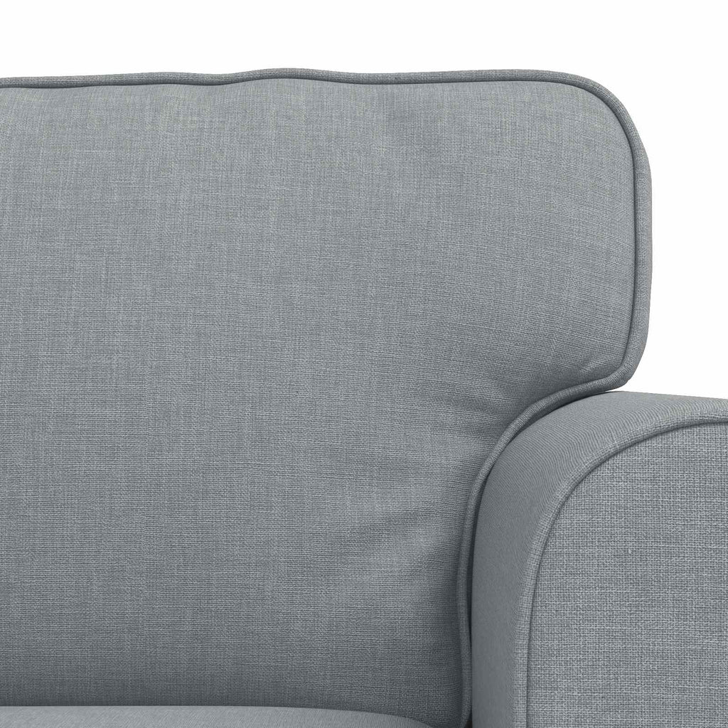 vidaXL Sofa Set 2 pcs Hellgrau 155 x 82 x 80 cm Stoff