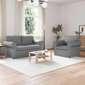 vidaXL Sofa Set 2 pcs Hellgrau 155 x 82 x 80 cm Stoff