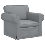 vidaXL Sofa Set 2 pcs Hellgrau 155 x 82 x 80 cm Stoff