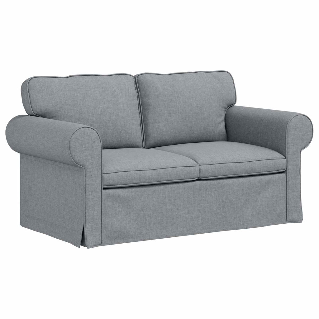 vidaXL Sofa Set 2 pcs Hellgrau 155 x 82 x 80 cm Stoff