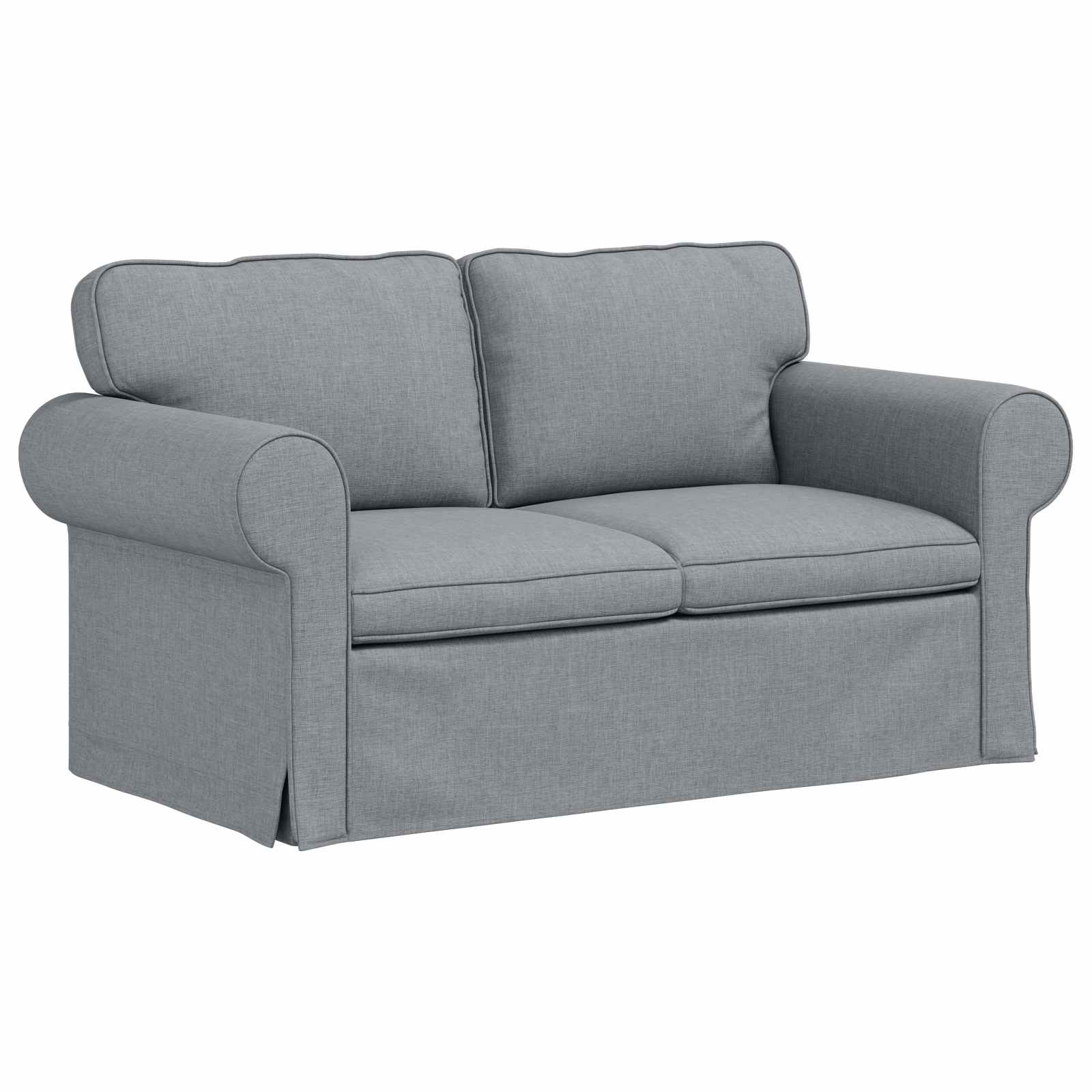 vidaXL Sofa Set 2 pcs Hellgrau 155 x 82 x 80 cm Stoff
