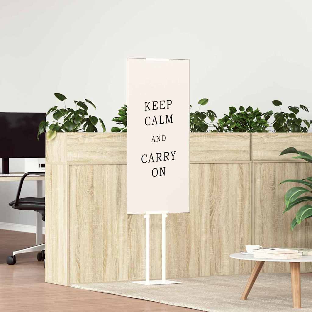 vidaXL Messestände 2 pcs Weiß 30 x 23,5 x 210 cm Stahl