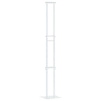 vidaXL Messestände 2 pcs Weiß 30 x 23,5 x 210 cm Stahl